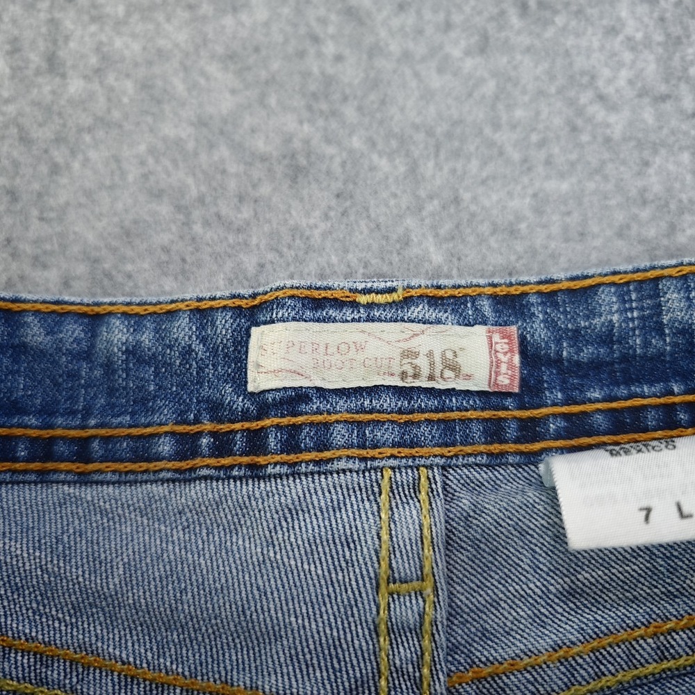 Levis 518 Superlow Bootcut Jeans Women's 7L 31x32 Mid Rise Vintage Y2k Medium - Picture 6 of 15